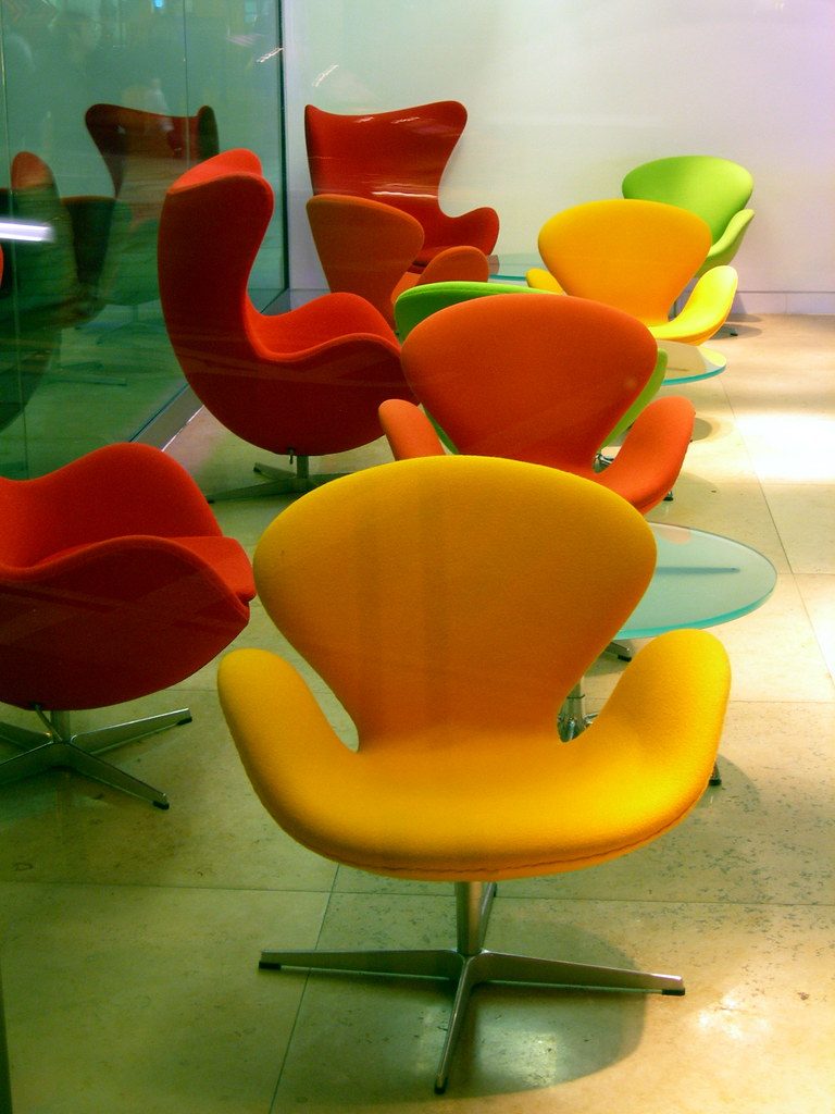 Detail of a modern office chair